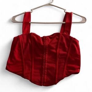 Red Women's Crop Top
